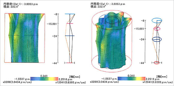 次工程に横型MCによる多面加工